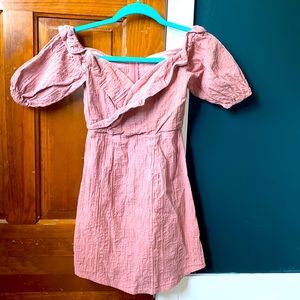 Off the shoulder mini dress